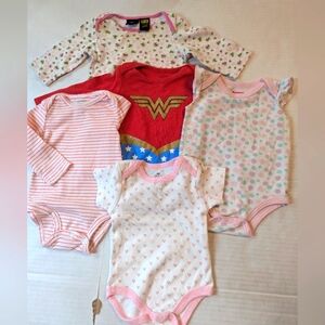 Baby Girls Clothing Lot Set Of 5 Size 6-9 Months New And Like New